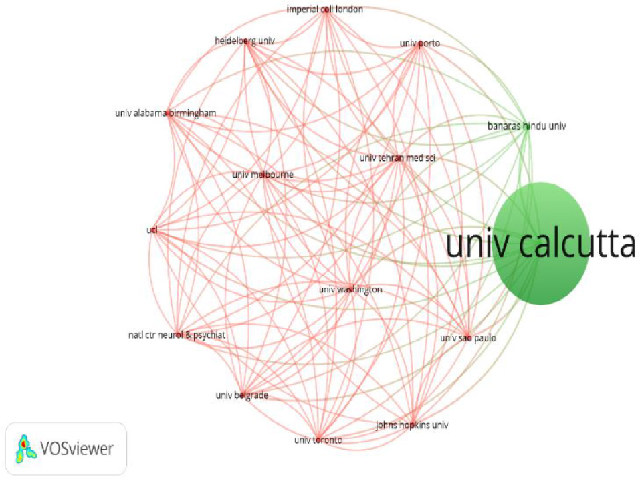 Co-authorship organization of University of Calcutta